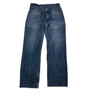 Vintage Makaveli Jeans Men 32x31 Blue Y2K Baggy 2000s Grunge Embroidered Hip Hop